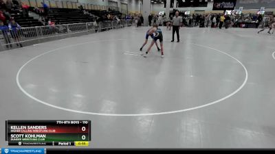 110 lbs Cons. Round 4 - Kellen Sanders, Higher Calling Wrestling Club vs Scott Kohlman, Dundee Wrestling Club