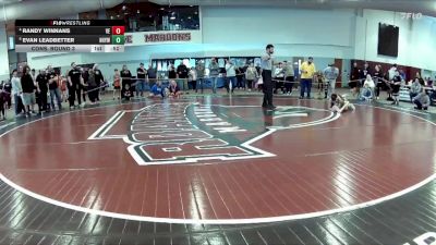 92 lbs Cons. Round 3 - Randy Winnans, VA Elite vs Evan Leadbetter, Hanover Hawkeye Youth Wrestlin