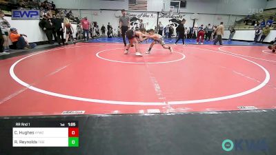 100 lbs Rr Rnd 1 - Cannon Hughes, Verdigris Youth Wrestling vs Ryker Reynolds, Tiger Trained Wrestling