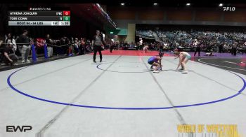 94 lbs Final - Athena Joaquin, Elite Force Wrestling Club vs Tori Conn, Illinois Valley Youth Wrestling
