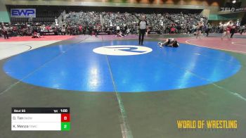 98 lbs Semifinal - Olivia Tan, Bay Area Dragons vs Kyler Menza, FordDynasty Wrestling Club