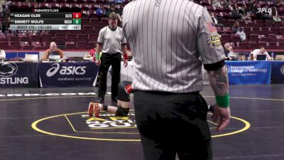 133 lbs Consi 1 - Keagan Oler, Cathedral Prep vs Emmett Wolfe, McGuffey