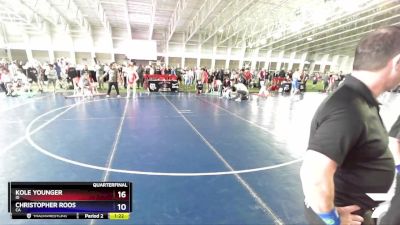 100 lbs Quarterfinal - Kole Younger, ID vs Christopher Roos, CA