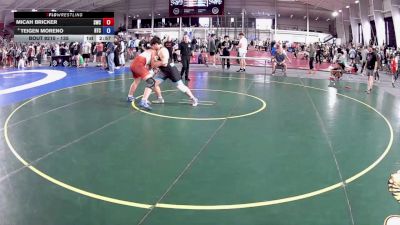 215 lbs Champ. Round 2 - Micah Bricker, Samurai Wrestling Club vs Teigen Moreno, Relentless Training Center