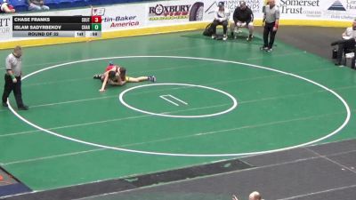 132 lbs Round Of 32 - Chase Franks, South Western vs Islam Sadyrbekov, Chartiers Valley