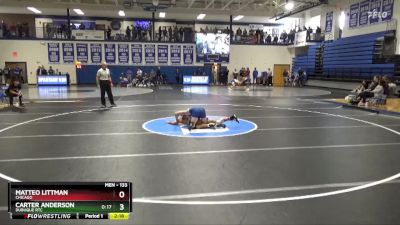 133 lbs Cons. Round 2 - Carter Anderson, Dubuque RTC vs Matteo Littman, Chicago