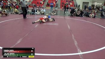 75 lbs Round 2 (4 Team) - Jalan Smith, North Region Team B vs Owen Shea, Central Region Team B