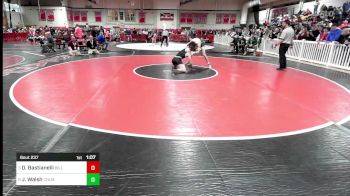170 lbs Quarterfinal - Jack Walsh, Chelmsford vs Dominic Bastianelli, Billerica