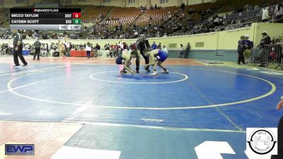 108 lbs Consi Of 8 #2 - Cayden Scott, Bixby vs Micco Taylor, Southmoore SaberCats Wrestling