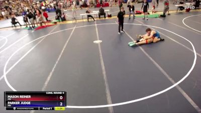 157 lbs Cons. Round 4 - Mason Reiner, MN vs Parker Judge, MN