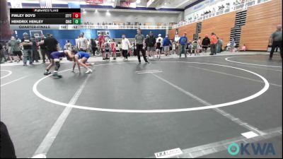 73 lbs Quarterfinal - Finley Boyd, Standfast vs Hendrix Henley, Chickasha Youth Wrestling