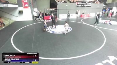 70 lbs Quarterfinal - Dane Meza, Visalia Pioneers Wrestling vs Shane Graybill, California