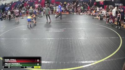 62 lbs Quarterfinal - Karl Stoll, Carolina Reapers vs Micah Mandell, Eastside Youth Wrestling