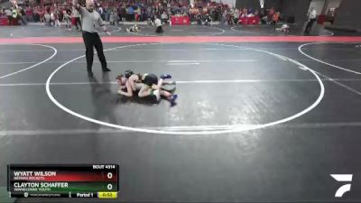 69 lbs Cons. Round 2 - Clayton Schaffer, Winneconne Youth vs Wyatt Wilson, Neenah Rockets