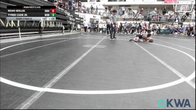 106 lbs Semifinal - Noah Bollig, Duncan Demon Wrestling vs Tyree Cade Jr., Midwest City Bombers Youth Wrestling Club