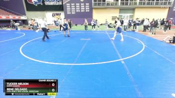 190 lbs Champ. Round 2 - Rene Delgado, Casa Roble High School Wrestling vs Tucker Nelson, North Dakota