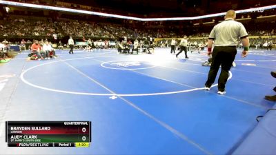 120 Class 1 lbs Quarterfinal - Brayden Sullard, Lawson vs Audy Clark, St. Mary`s South Side