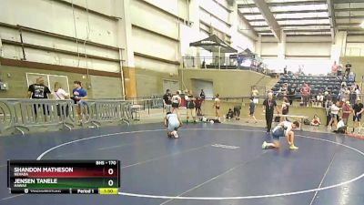 170 lbs 3rd Place Match - Shandon Matheson, Nevada vs Jensen Tanele, Hawaii