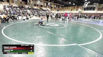 106 lbs Cons. Round 3 - Meniko Sib, Clovis East vs Grant Fearing, Temecula Valley