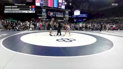 144 lbs Champ. Rd Of 128 - Carter Hoots, NC vs Hunter Kromrey, WI