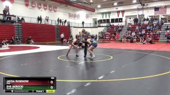 155 lbs Semifinal - Eve Skrocki, Wahlert Catholic vs Jayda Rosenow, Erie