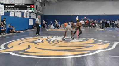 133 lbs Consi Of 8 #1 - Taylor Tan, Wesleyan (CT) vs Kamran Dickson, Bridgeport