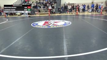 120 lbs Cons. Round 3 - Braxton Dickey, Forest Lake Wrestling Club vs Gannon Faber, Martin County Red Bulls