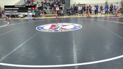 120 lbs Cons. Round 3 - Braxton Dickey, Forest Lake Wrestling Club vs Gannon Faber, Martin County Red Bulls
