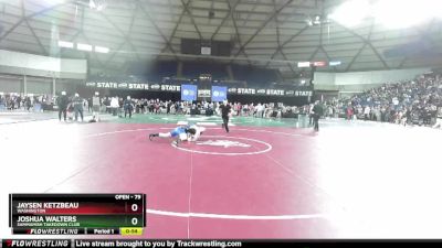 79 lbs Champ. Round 1 - Joshua Walters, Sammamish Takedown Club vs Jaysen Ketzbeau, Washington