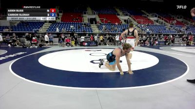 215 lbs Cons. Rd Of 32 - Aiden Bliss, PA vs Carson Slorah, IA