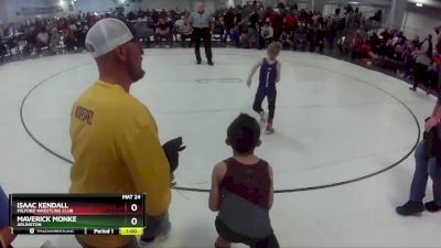 21 lbs Cons. Round 1 - Isaac Kendall, Milford Wrestling Club vs Maverick Monke, Arlington