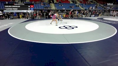 100 lbs Cons. Rd Of 16 - Chelsea Dressler, PA vs Justine Perez, OH