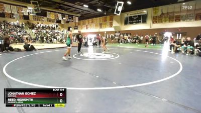 150 lbs Champ. Round 1 - Reed Highsmith, Murrieta Mesa vs Jonathan Gomez, Sultana