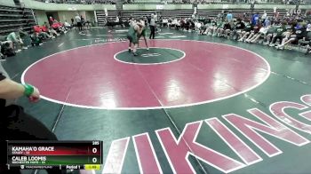 285 lbs Quarterfinals (8 Team) - Caleb Loomis, Rochester Mayo vs Kamaha`o Grace, Staley