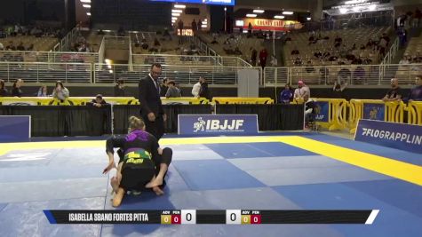 Rachel Ann Glover vs Isabella Sbano Fortes Pitta 2025 Pan Jiu Jitsu IBJJF Championship