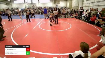 52 lbs Round Of 32 - Lorenzo Hawkins, Tulsa Blue T Panthers vs Cooper PULLIAM, Skiatook Youth Wrestling 2022-23