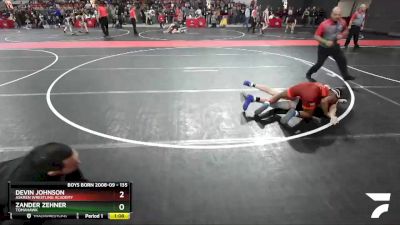 135 lbs Cons. Round 3 - Zander Zehner, Tomahawk vs Devin Johnson, Askren Wrestling Academy