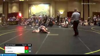 150 lbs Round 1 (3 Team) - Jeremiah Clines, The Untouchables Purple vs Connor Jackson, The Untouchables Black