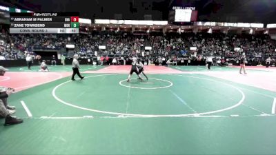 160 lbs Cons. Round 3 - Abraham M Palmer, Unattached vs Zane Townsend, MON1