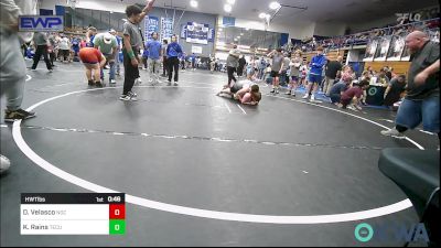 Consi Of 4 - Daniel Velasco, Norman Grappling Club vs Kaleb Rains, Tecumseh Youth Wrestling