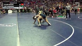 2A-165 lbs Champ. Round 1 - Joey Glendening, Burlington Notre Dame vs Ryland Morgan, Clarion-Goldfield-Dows