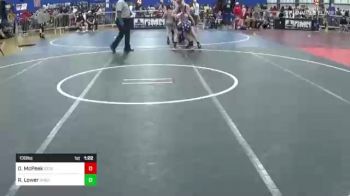 130 lbs Semifinal - Oliver McPeek, Stockton vs Ryan Lower, Shed