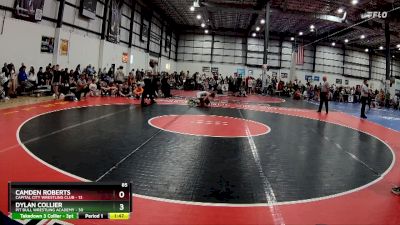 85 lbs Round 1 (6 Team) - Camden Roberts, CAPITAL CITY WRESTLING CLUB vs Dylan Collier, PIT BULL WRESTLING ACADEMY