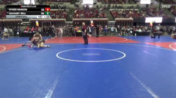 158 lbs Semifinal - Zachary Bell, Heights Wrestling Club vs Ryker Hanson, Unattached