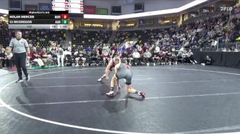 132 lbs Quarterfinal - CJ McGregor, Algona vs Nolan Mercer, Mount Vernon