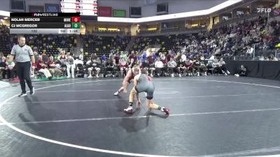 132 lbs Quarterfinal - CJ McGregor, Algona vs Nolan Mercer, Mount Vernon