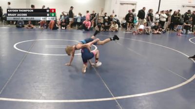 65 lbs Round Of 32 - Kayden Thompson, WV vs Brady Jacobs, MI