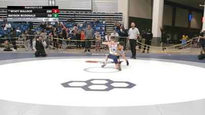 74 lbs Champ. Rd Of 32 - Wyatt Bullock, South Side Wrestling Club vs Mayson Mcdonald, Parkersburg Cougars WC