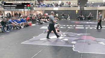 189 lbs Round 1 (4 Team) - Thomas Heiser, Evansville, WI vs Brecken Andres, Pierz, MN