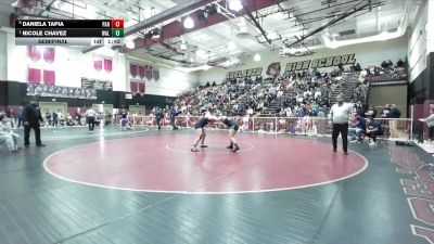 170 lbs Semifinal - Nicole Chavez, Walnut vs Daniela Tapia, Paramount